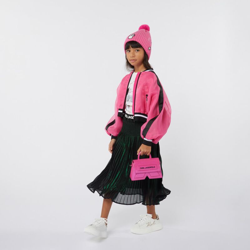 Karl Lagerfeld Pleated Iridescent Midi Skirt 6Y - 8Y image number 1